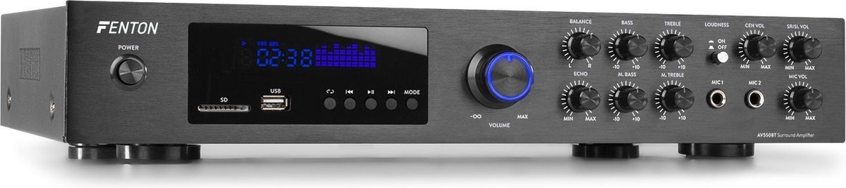 Fenton Surround Set 5.0 Home Cinema Walnoot Bluetooth