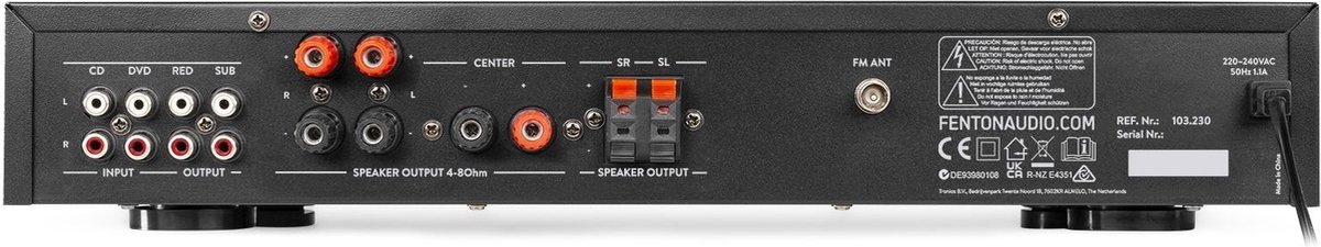 Fenton Surround Set 5.0 Home Cinema Walnoot Bluetooth