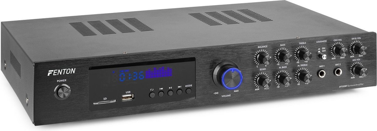 Fenton Surround Set 5.0 Home Cinema Walnoot Bluetooth