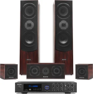 Fenton Surround Set 5.0 Home Cinema Walnoot Bluetooth