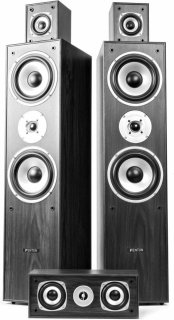 Fenton Surround Set 5.0 met Versterker en Speakers Zwart
