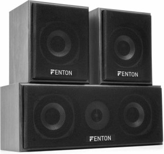 Fenton Surround Set 5.0 met Versterker en Speakers Zwart