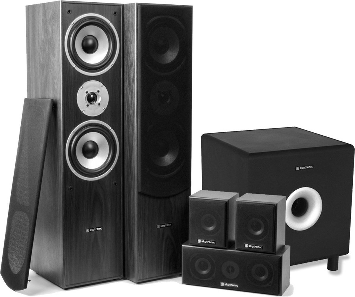Fenton Surround Set Home Cinema 5.0 met Actieve Subwoofer Zwart