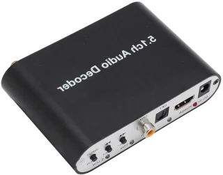 Geluidsdecoder audio converter home theater zwart