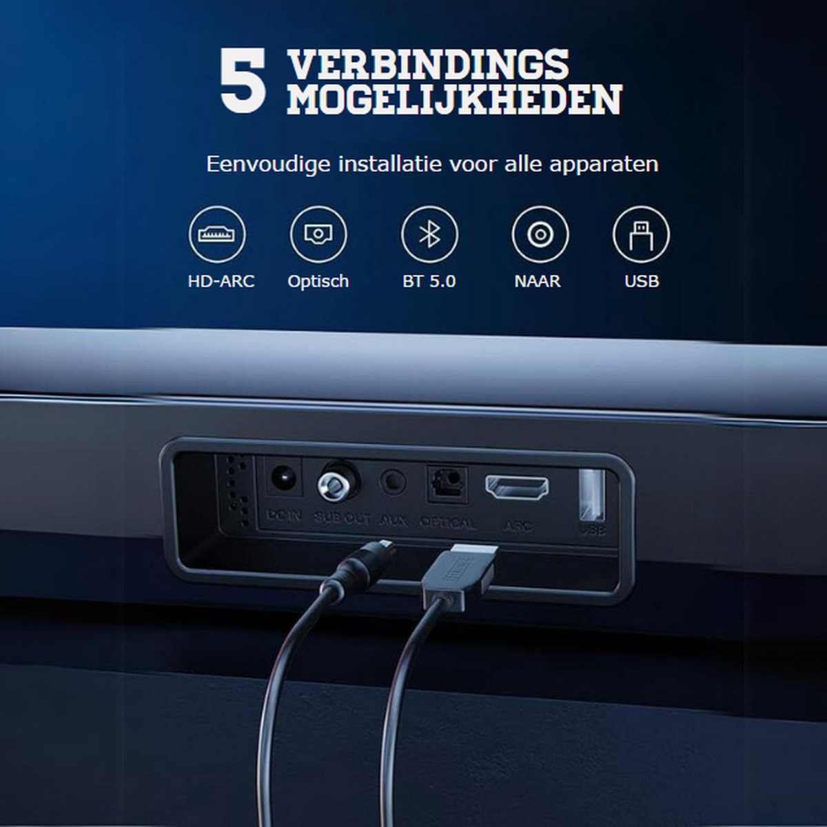 Wat vinden we goed aan de Home Cinema Uitklapbare Soundbar Set 2-in-1 Met Subwoofer 180W