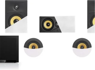 KEF Inbouw home cinema speakersysteem