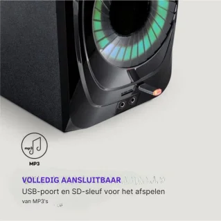 Luxe Home Cinema Draadloze Bluetooth Speakerset Zwart