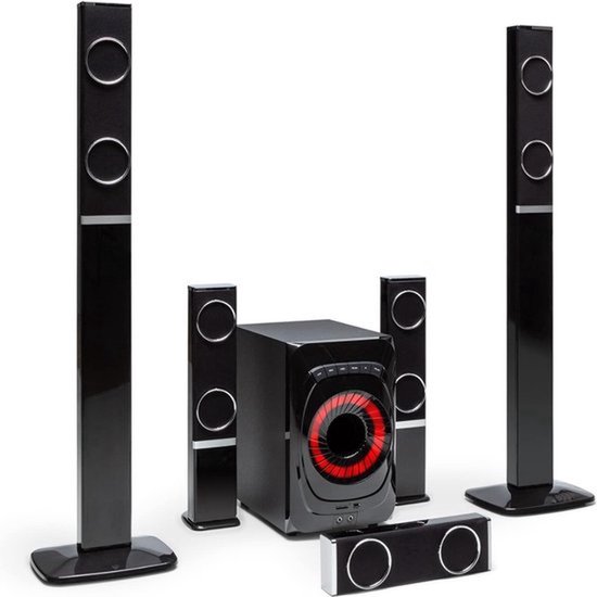 Luxe Home Cinema Draadloze Bluetooth Speakerset Zwart review