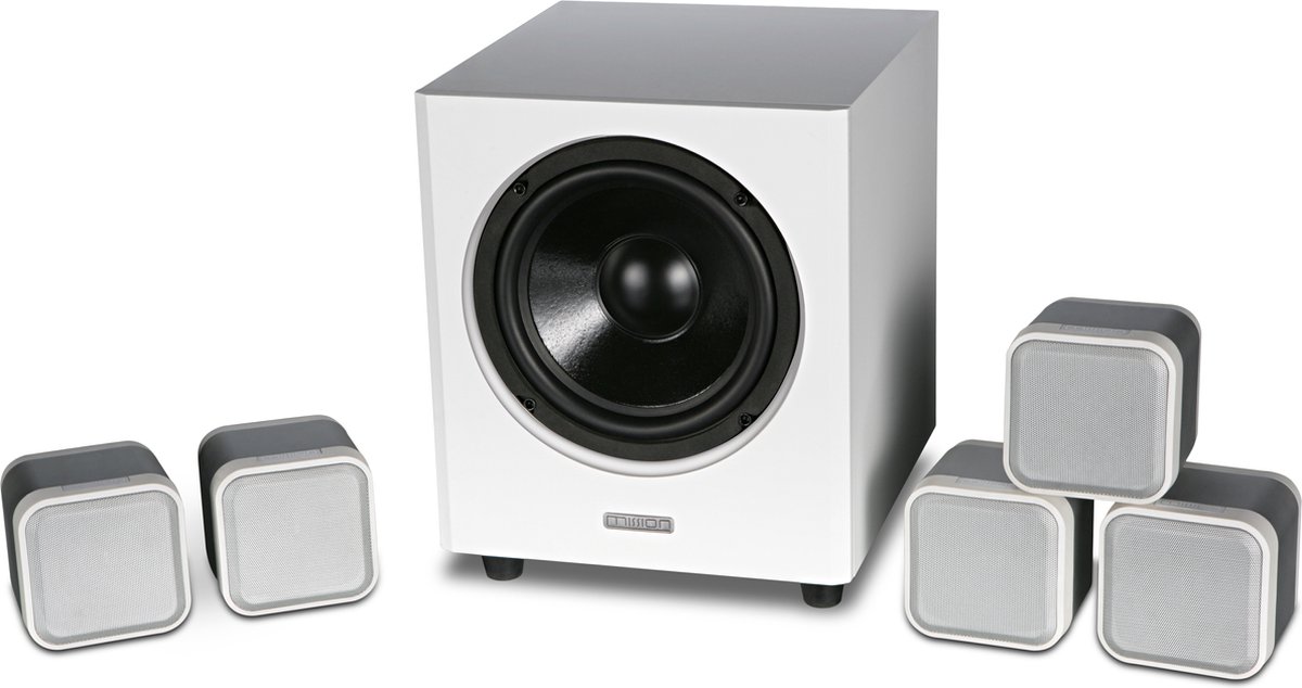 Mission M-CUBE+SE 5.1 speakerset wit (2 stuks)