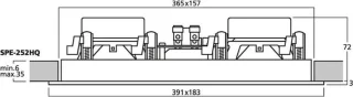 Monacor SPE-252HQ inbouwluidspreker wit