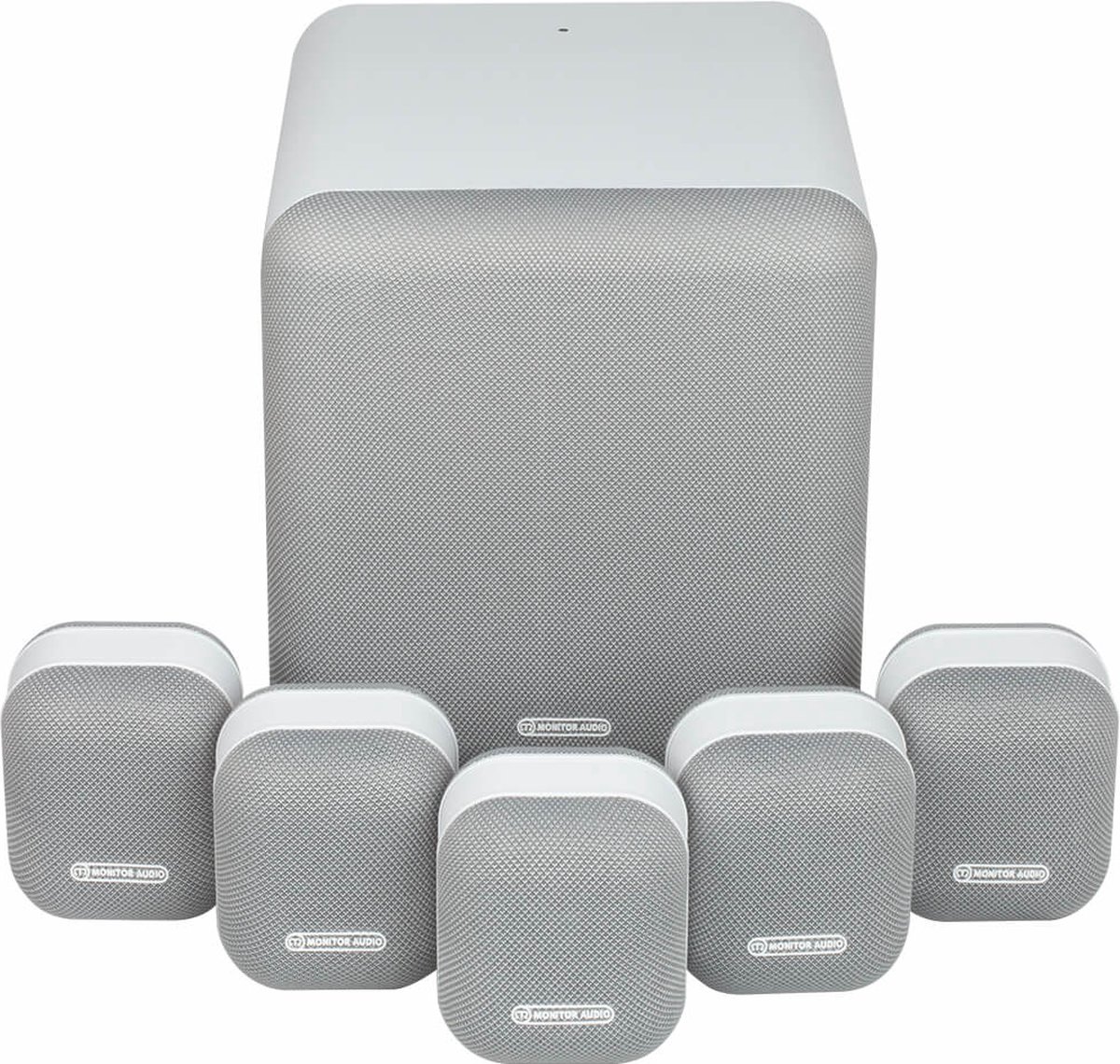 De Monitor Audio Mass 5.1 2G Compact Surround Set Wit in één oogopslag