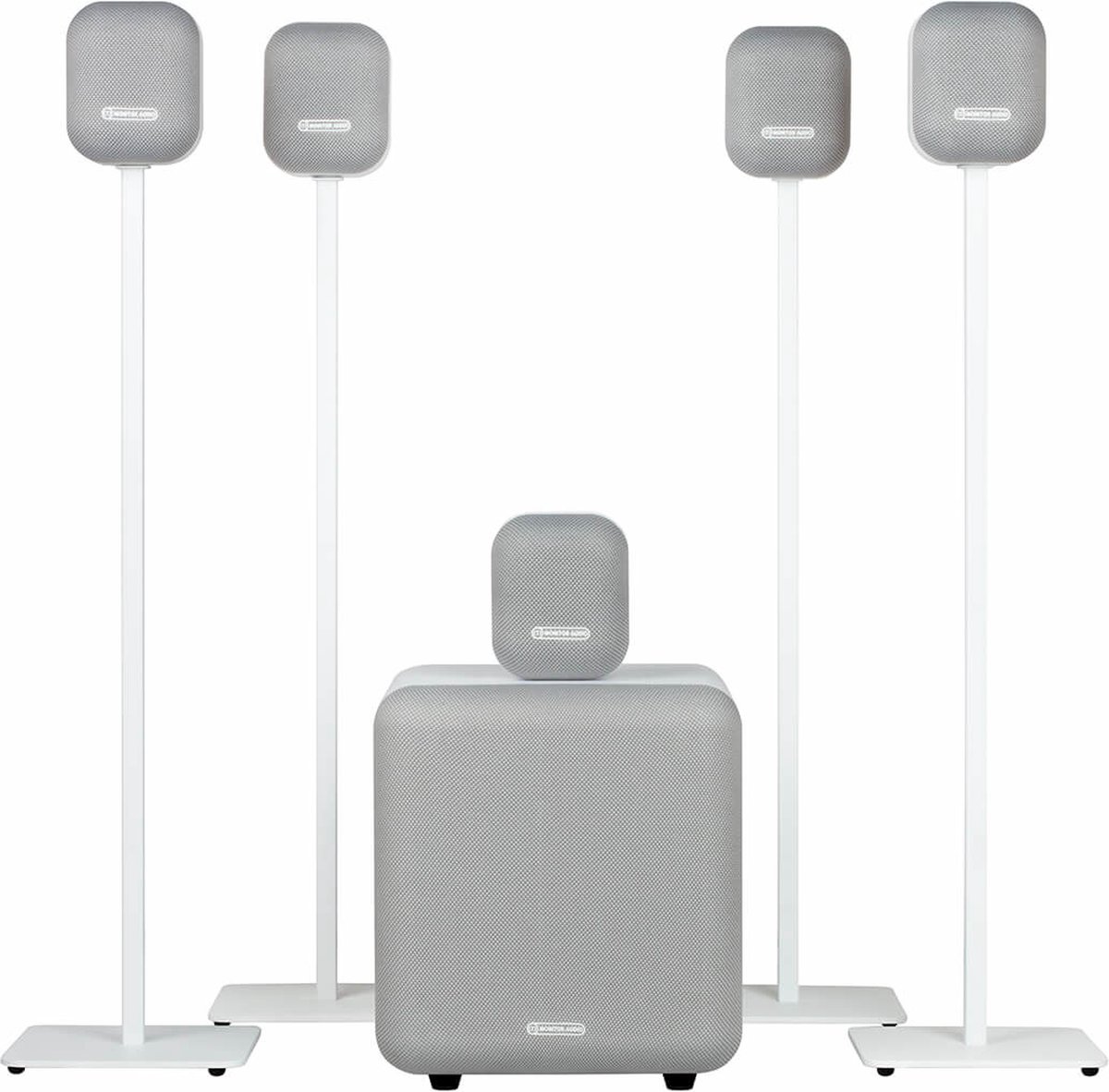 Wat vinden we goed aan de Monitor Audio Mass 5.1 2G Compact Surround Set Wit