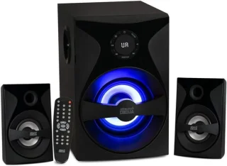 Multimedia surround sound systeem, zwart