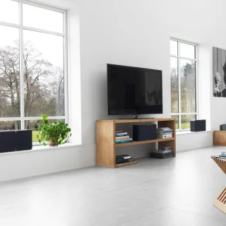 Set van 2 3-weg Surroundspeakers Wit