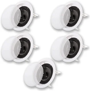 Set van 5 inbouwluidsprekers 6,5 inch 3-weg