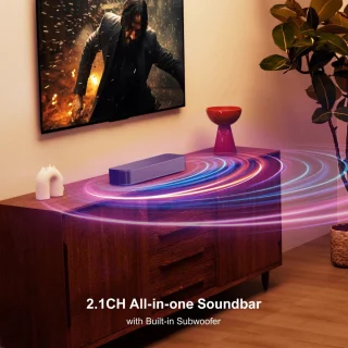 Soundbar 2.1ch met subwoofer - Zwart