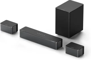 Soundbar systeem Dolby Atmos 5.1 kanaals zwart