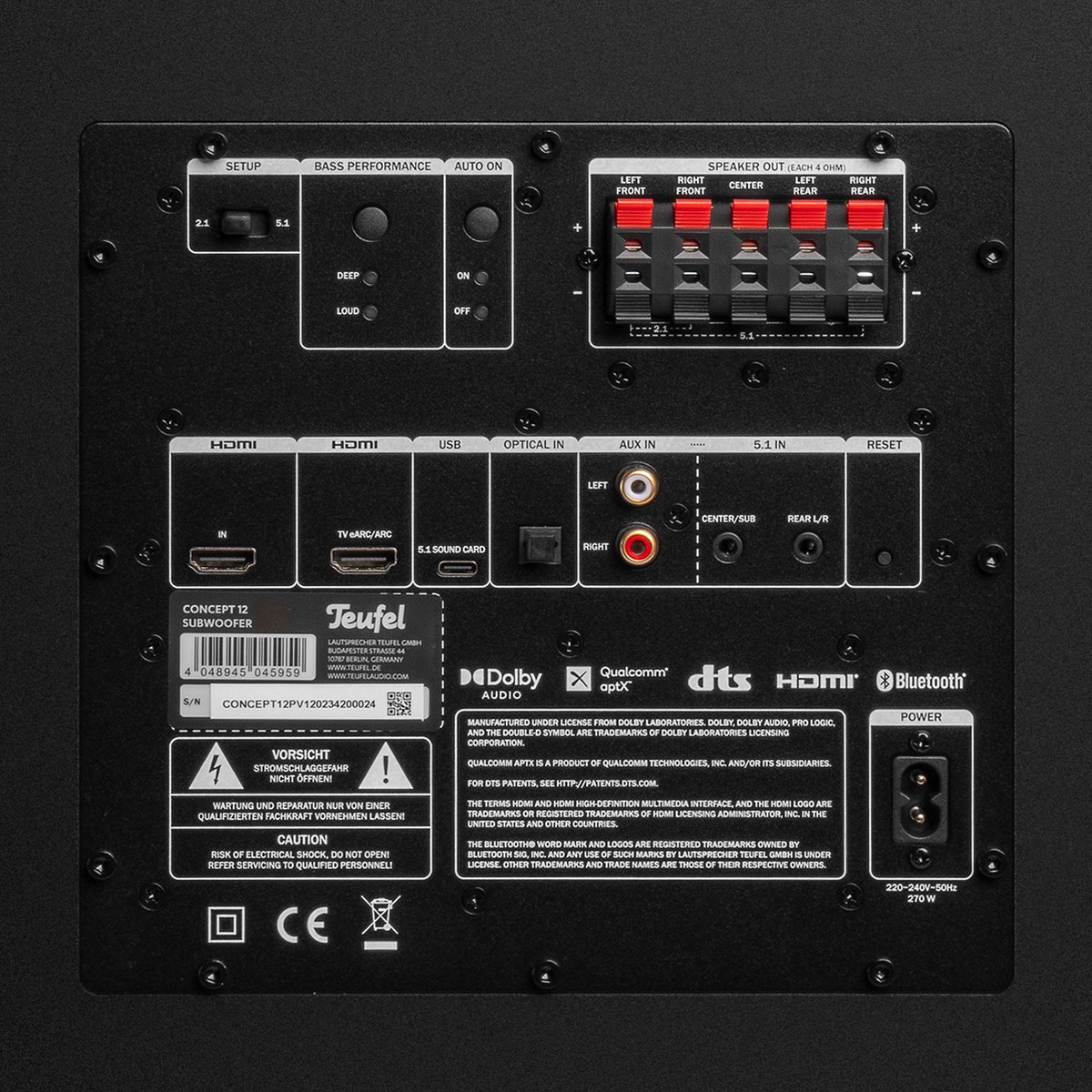 Teufel CONSONO 35 CONCEPT Surround Power Edition 5.1 set zwart
