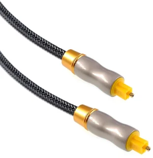De Toslink optische digitale kabel 3 m zwart in één oogopslag