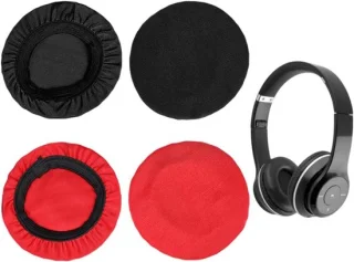 Universele hoofdtelefoonhoezen 4 stuks zwart en rood