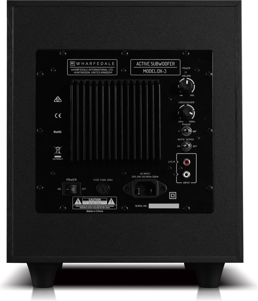Wharfedale DX-3 5.1 Surround Sound Systeem Zwart