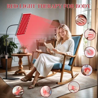 Rood Lichttherapiepaneel met Standard voor Thuisgebruik - Infrarood en Dieprood LED Lichttherapie Apparaat