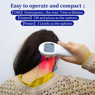 Infrarood therapie-apparaat voor pijnverlichting met 3x808nm & 12x650nm licht