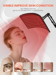 Rood lichttherapie paneel 2-in-1 voor volledige lichaamsverzorging met infraroodfunctie