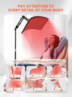 Rood lichttherapie paneel 2-in-1 voor volledige lichaamsverzorging met infraroodfunctie