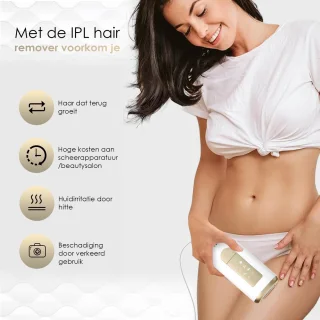 VENEUX® Laser Ontharingsapparaat - Ontharingsapparaten - Ontharing - IPL - Wit