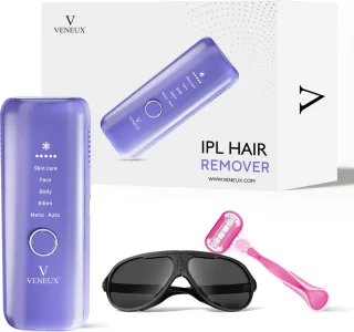 VENEUX® Laser Ontharingsapparaat - Ontharingsapparaten - Ontharing - IPL - Paars