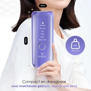 VENEUX® Laser Ontharingsapparaat - Ontharingsapparaten - Ontharing - IPL - Paars