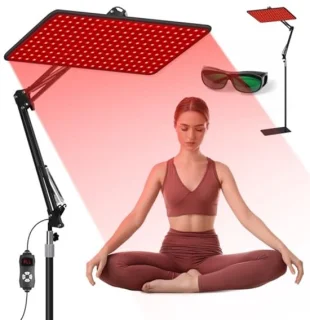 Rood Lichttherapie Apparaat voor Lichaam en Gezicht - Infrarood Lichttherapielamp met Stabiele Standaard en 660nm, 850nm, 940nm Lichttherapie