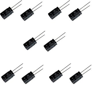 De Elektrolytische condensatoren 2200uF 2200mF 6,3V - 20 stuks in één oogopslag