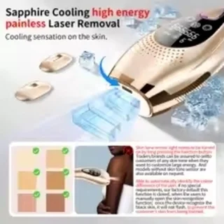 IPL Laser Ontharings Apparaat -Effectief - Met Pijnloos ICE Cool system - 9 Standen - Voor Alle Huidtypes - Cadeau voor haar - Cadeau voor hem - Permanent - Haarverwijderaar -Sinterklaas cadeau- Kerst Cadeau