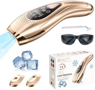 IPL Laser Ontharings Apparaat -Effectief - Met Pijnloos ICE Cool system - 9 Standen - Voor Alle Huidtypes - Cadeau voor haar - Cadeau voor hem - Permanent - Haarverwijderaar -Sinterklaas cadeau- Kerst Cadeau review