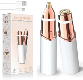 Draadloze Gezichtshaartjes Verwijderaar voor Vrouwen - Oplaadbare Epilator voor Lip en Kin met LED