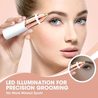 Draadloze Gezichtshaartjes Verwijderaar voor Vrouwen - Oplaadbare Epilator voor Lip en Kin met LED