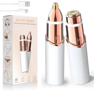 Draadloze Gezichtshaartjes Verwijderaar voor Vrouwen - Oplaadbare Epilator voor Lip en Kin met LED