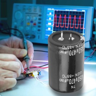 Wat vinden we goed aan de 470µF 450V aluminium elektrolytische condensator - set van 4