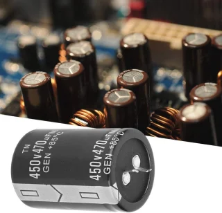 470µF 450V aluminium elektrolytische condensator - set van 4