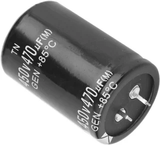 470µF 450V aluminium elektrolytische condensator - set van 4