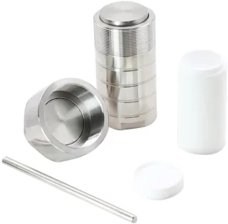 Autoclaaf reactor - PTFE ketel - 50 ml - zilver