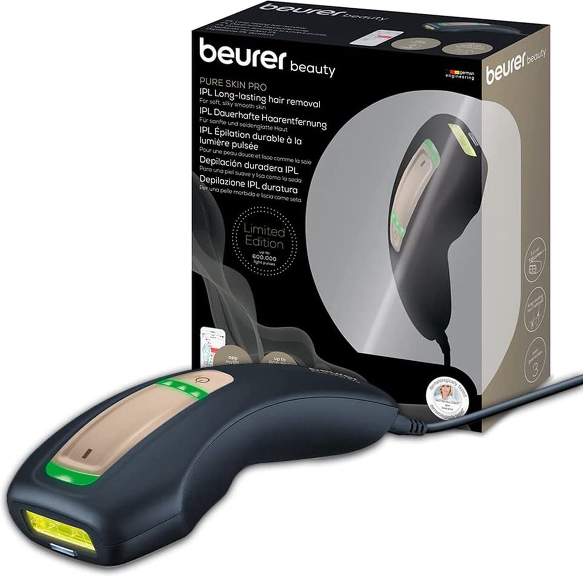 Beurer IPL 5800 Pure Skin Pro Black IPL ontharingsapparaat