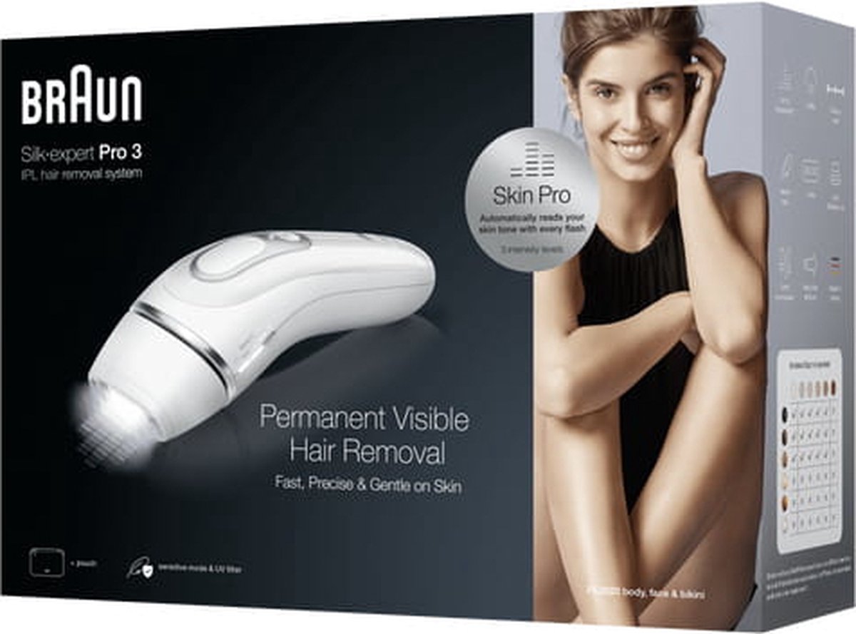 Braun Silk Expert Pro 3 PL3020 Elektrische Haarverwijderaar Wit