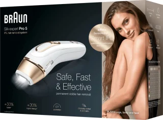 Braun Silk-expert Pro 5 PL5014 IPL Ontharing Wit Goud