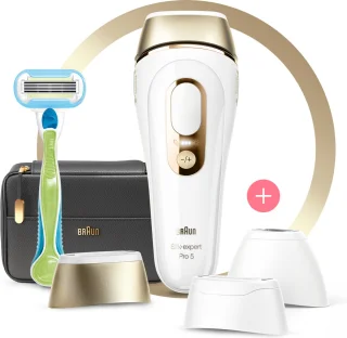 De Braun Silk-Expert Pro 5 PL5243 IPL-ontharingsapparaat in één oogopslag