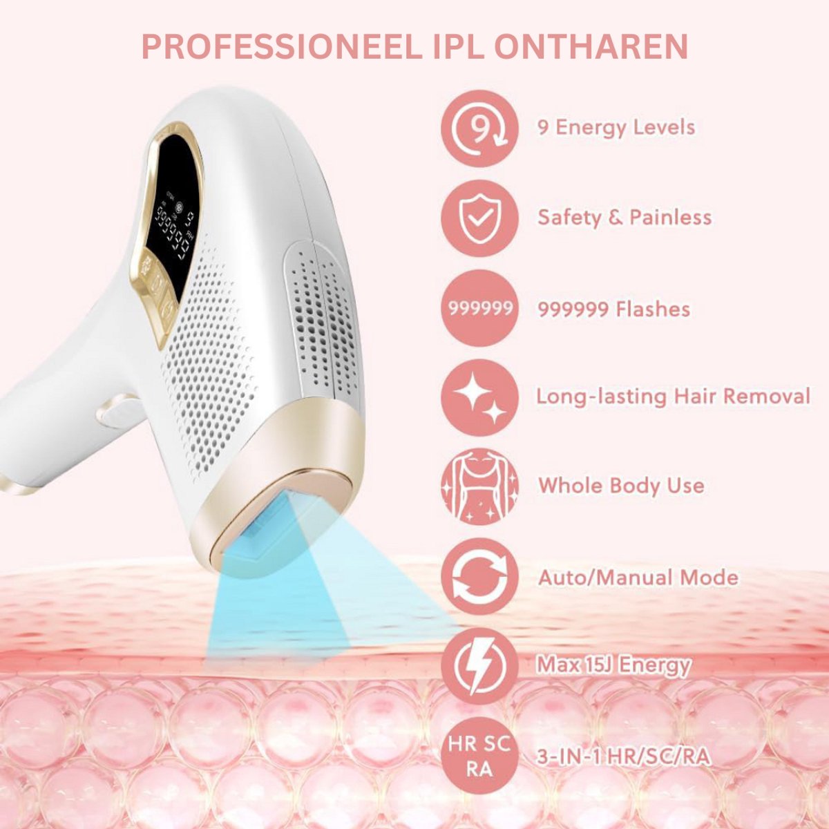 CRLYN Laser Ontharingsapparaat IPL voor Mannen en Vrouwen