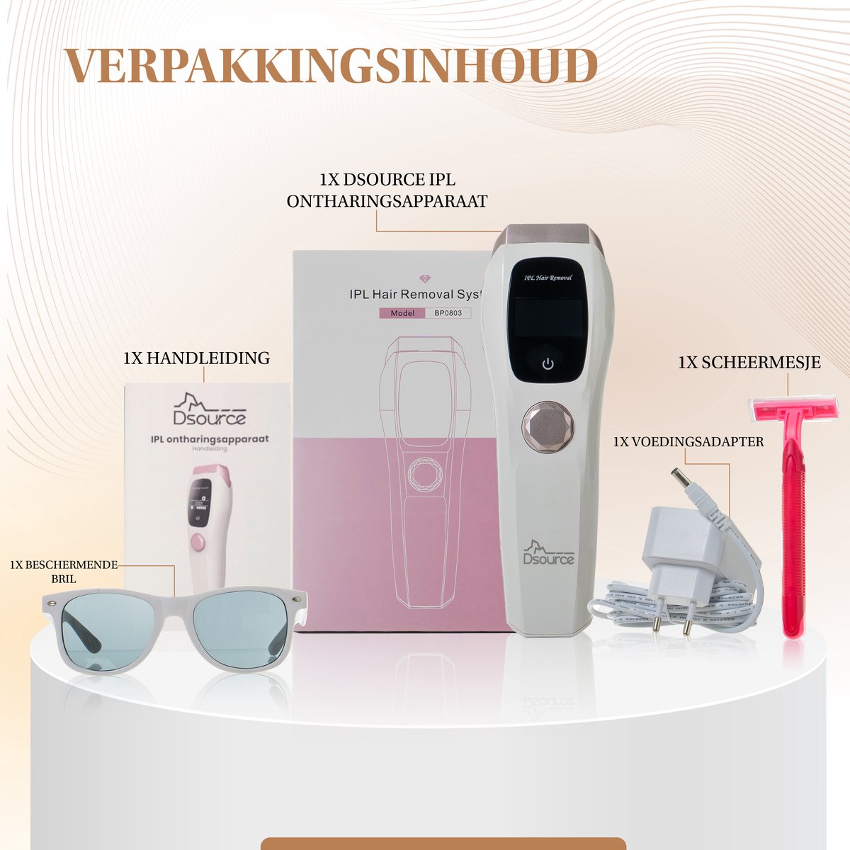 Dsource IPL Laser Ontharingsapparaat 1.000.000 Flitsen