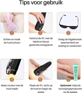 Dyla IPL Ontharingsapparaat Hair Removal Zwart